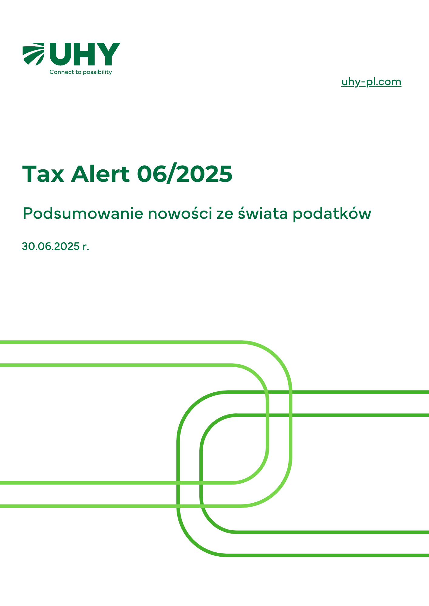 Nowości ze świata podatków UHY Poland czeriwc 2025
