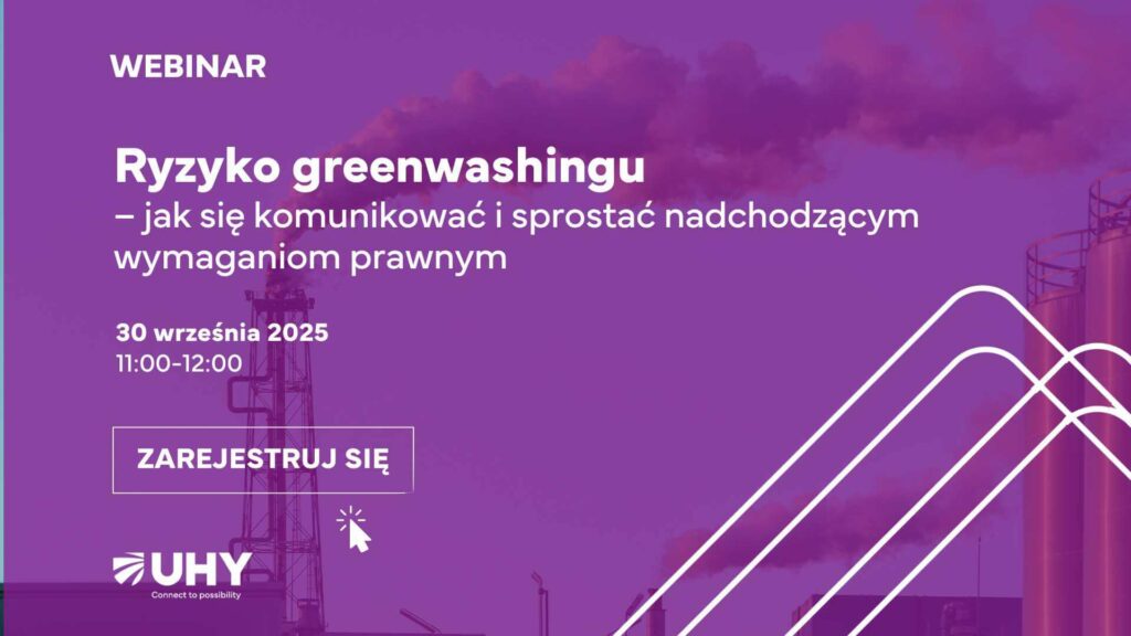 Webina UHY Poland: Ryzyko greenwashingu